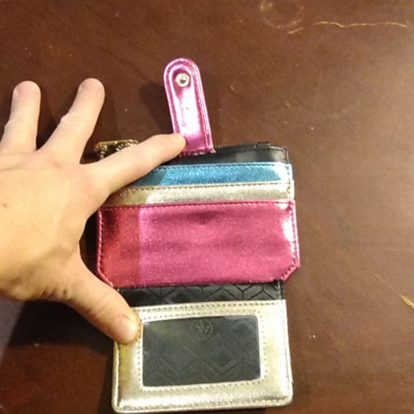 Adrienne Vittadini Button Close Fold Wallet - Picture 6 of 8